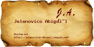 Jelenovics Abigél névjegykártya
